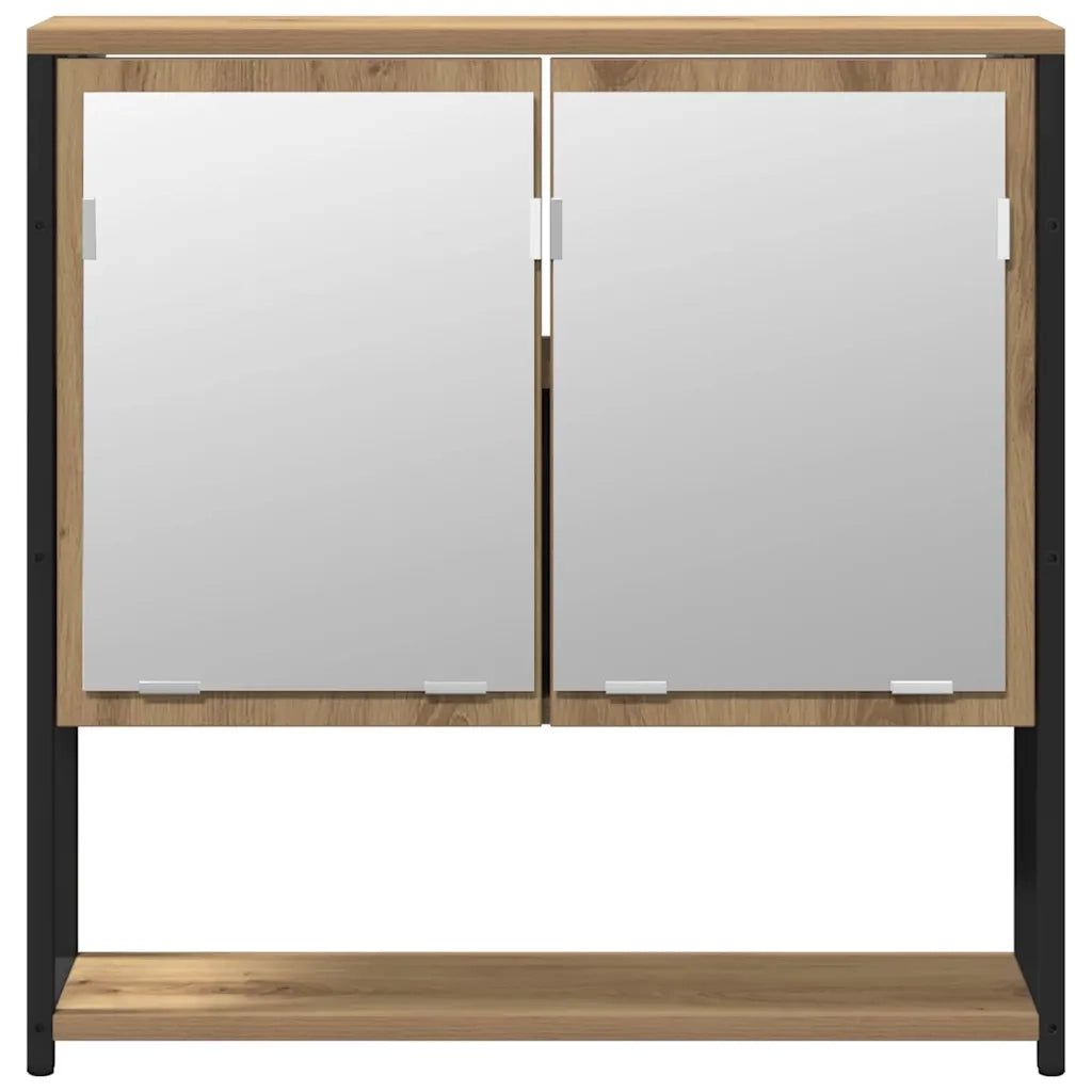 Set di mobili per il Bagno | Armadio da bagno 2 pz Marrone Legno multistrato