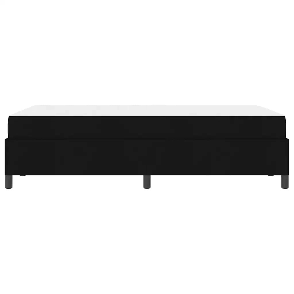 Letto a molle Nero 120 x 190 cm Tessuto