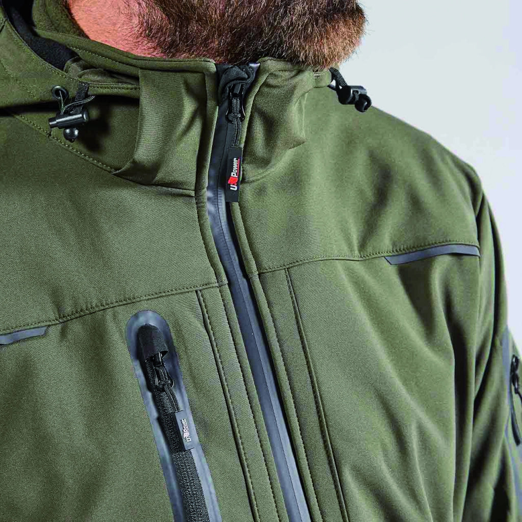 U-Power GIACCA SOFTSHELL SPACE Col. Verde  Mis. XL