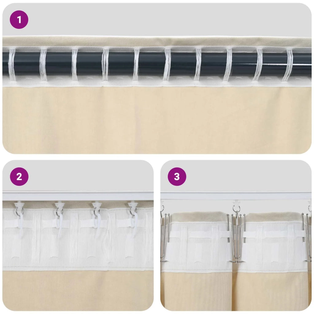 Tende Oscuranti | Tende Blackout 2 pz Grigio chiaro 140 x 140 cm Velluto