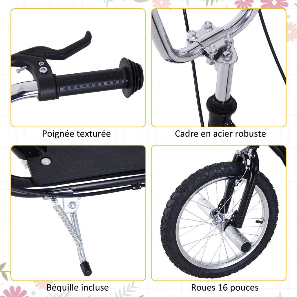 Trottinette Grandi Ruote Pneumatiche ¨C Minimal ¨C Acero Nero