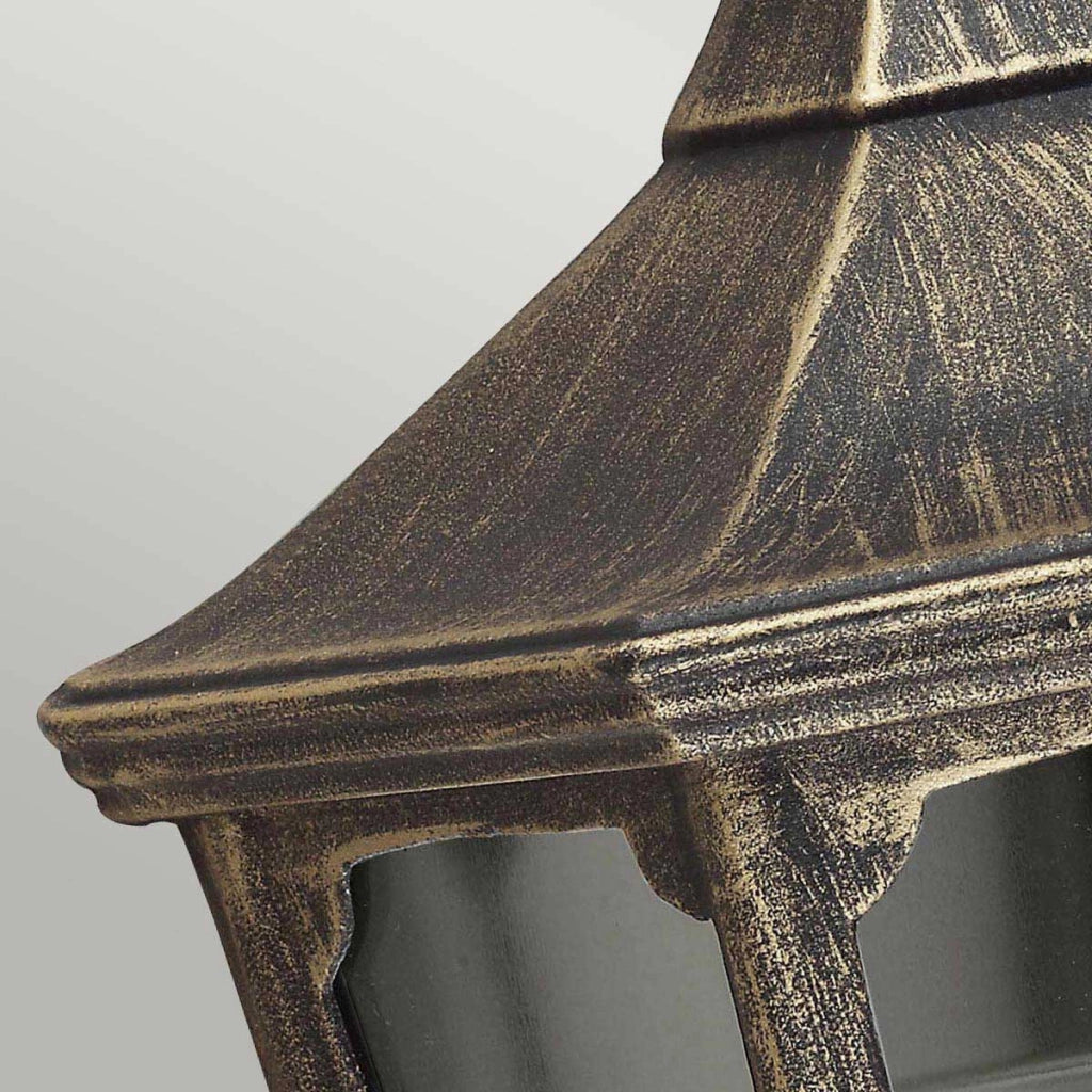 Applique esterna retro Cricklade nera E27 60W Garden Zone