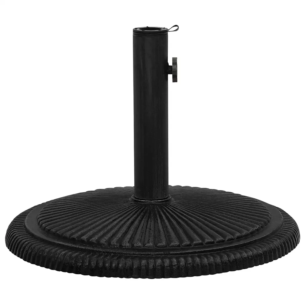 Base per Ombrellone Nera 45x45x30 cm in Ghisa 317772