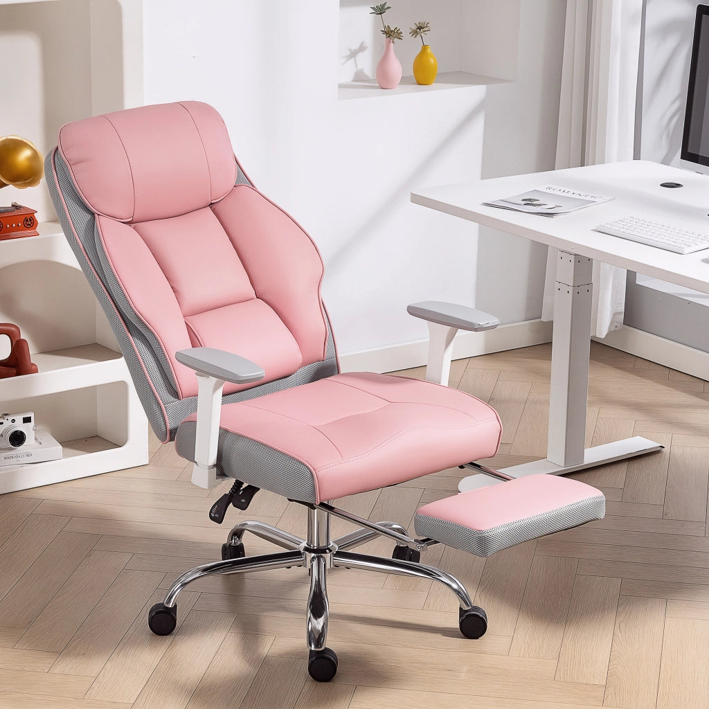 Sedia da Ufficio Ergonomica con Braccioli ¨C Zephmum ¨C Rosa