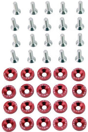 Set di 20 Wasmachine M6x20mm per Motor Bay - Rosso