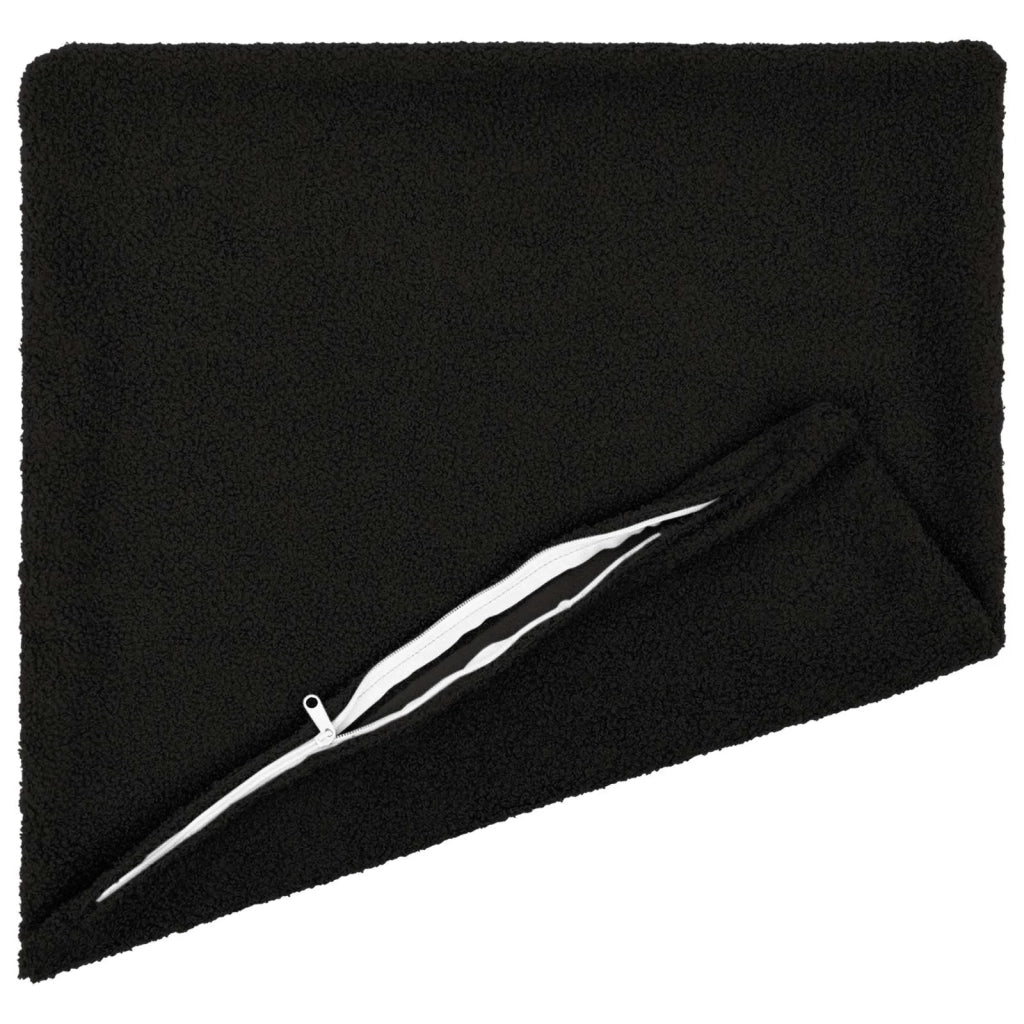Federa 6 pcs HEERLEN Nero 30 x 30 cm Bouclé 907458