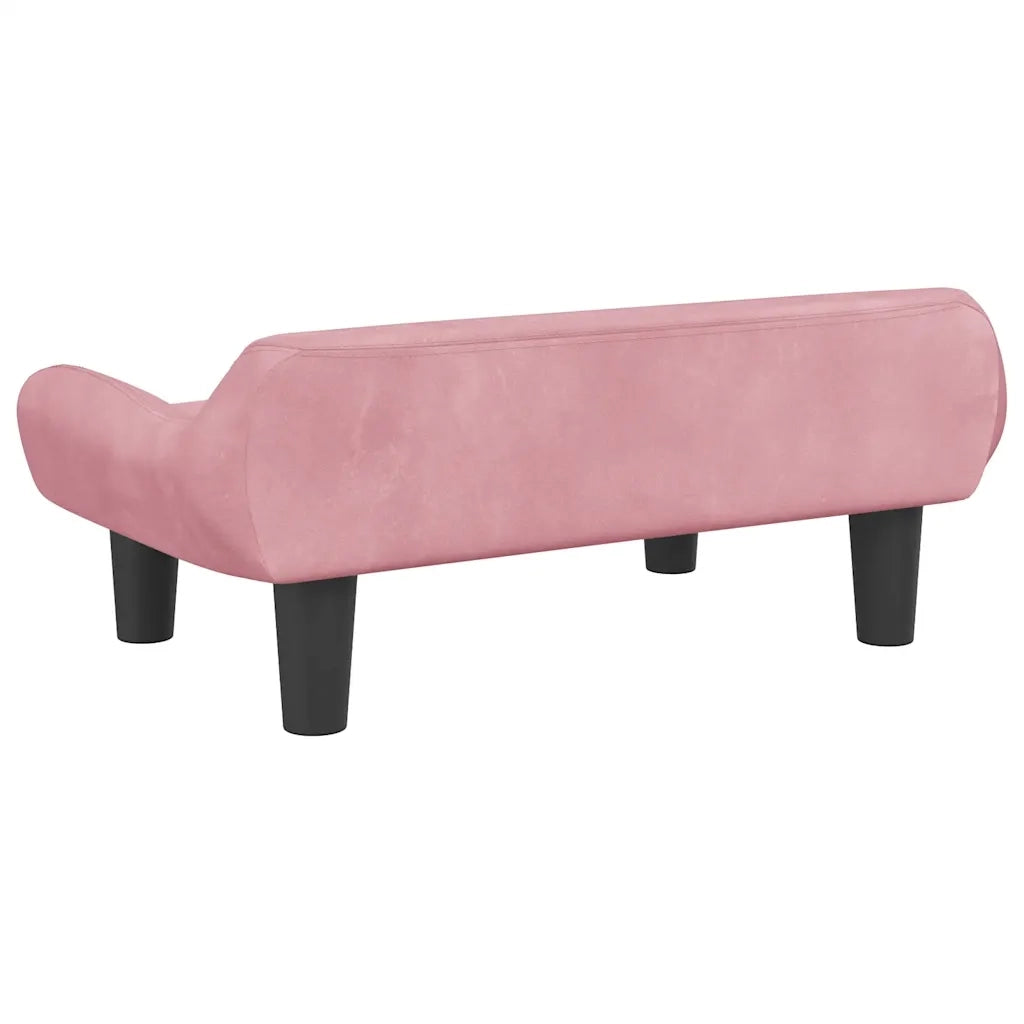 Lettino per Cani Rosa 70x40x24 cm in Velluto 171954