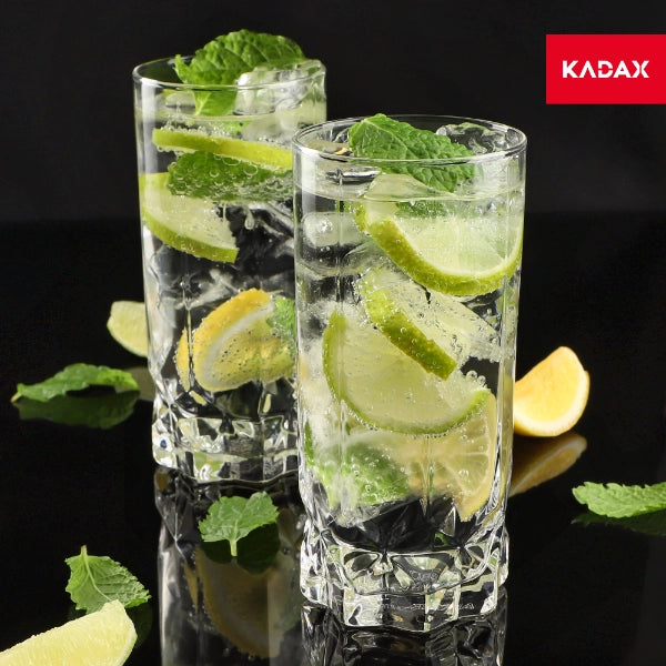 Set di 6 bicchieri alti KADAX da 325 ml per acqua.