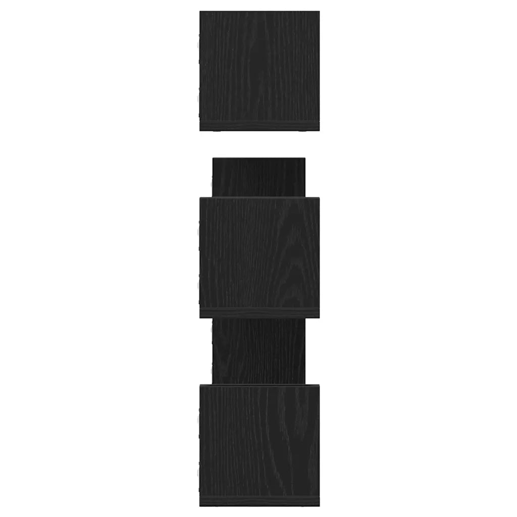 3 pz Mensole a Parete | Scaffale Parete | Ripiano a parete Rovere Nero 80x18x18 cm in Truciolato