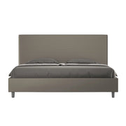 BS COM Letto contenitore imbottito 180x210 similpelle cappuccino
