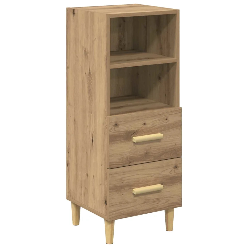 Credenza-Buffet-Armadio da cucina rovere artigianale 34 x 34,5 x 90 cm Legno multistrato 840447