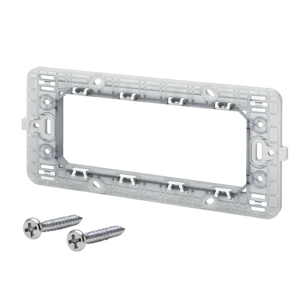 Biesse supporto per placche compatibili con bticino matix diverse modulazioni *** numero posti 4 posti, confezione 1