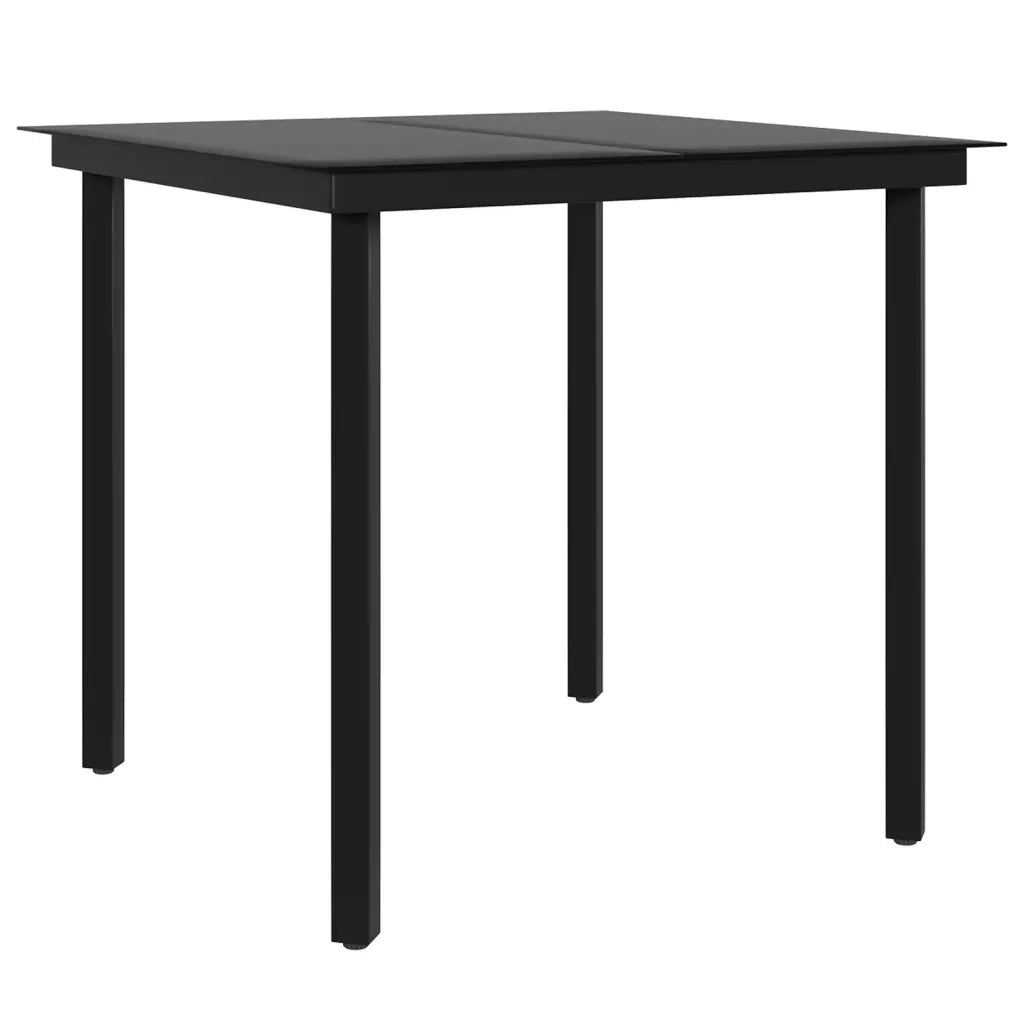 Set da Pranzo da Giardino 5 pz con Cuscini Grigio e Nero 3099288