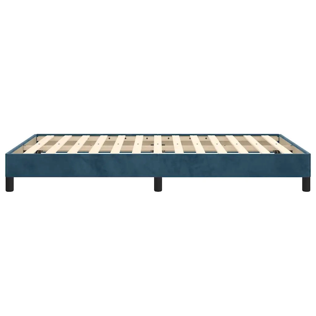 Giroletto senza Materasso Blu Scuro 120x190 cm Velluto 379506