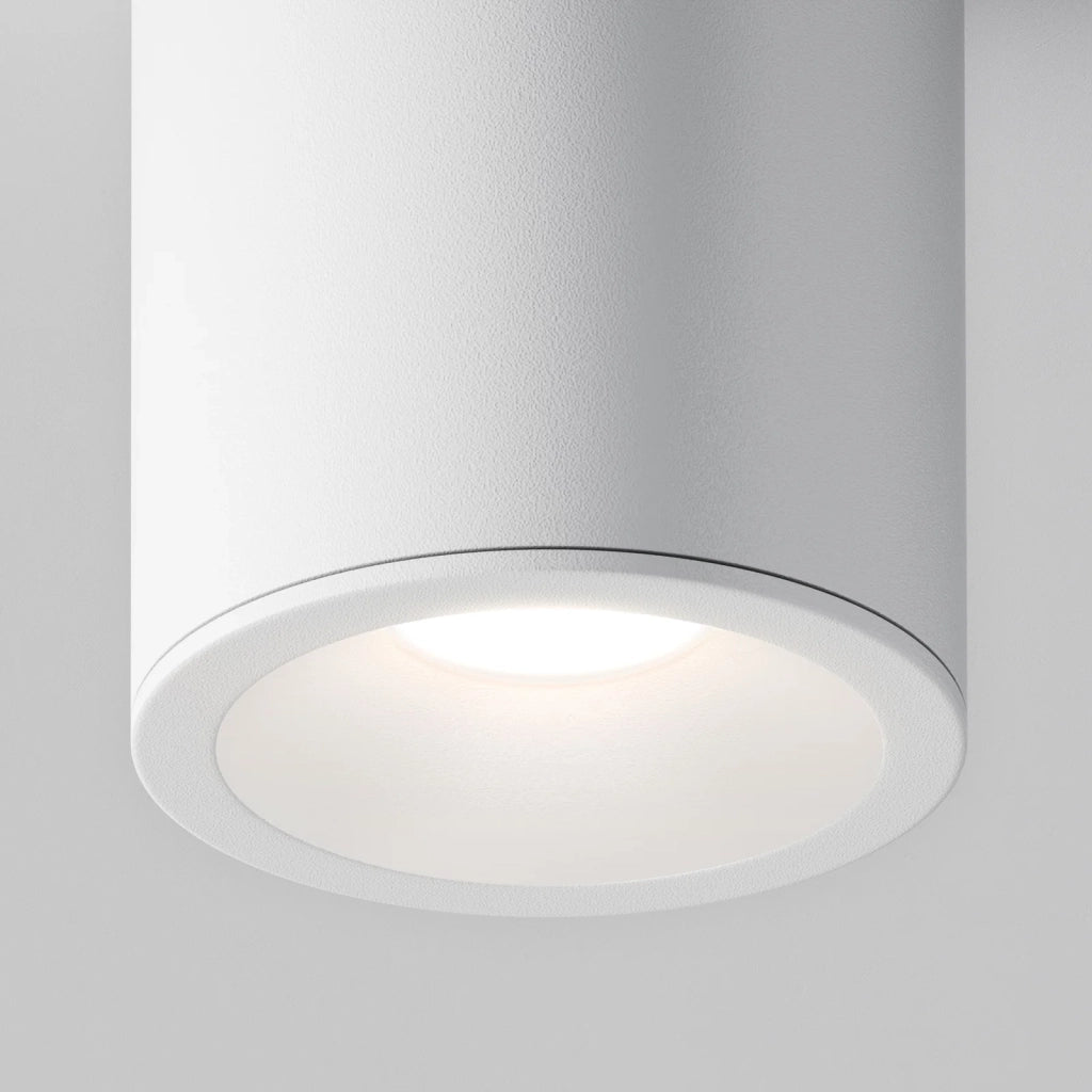 Maytoni Lampada da soffitto moderna Zoom 1 luce GU10 bianco metallo