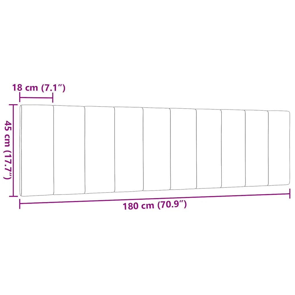 Cuscino Testiera-Cuscino per Testiera Hanko Blu 180 cm in Tessuto