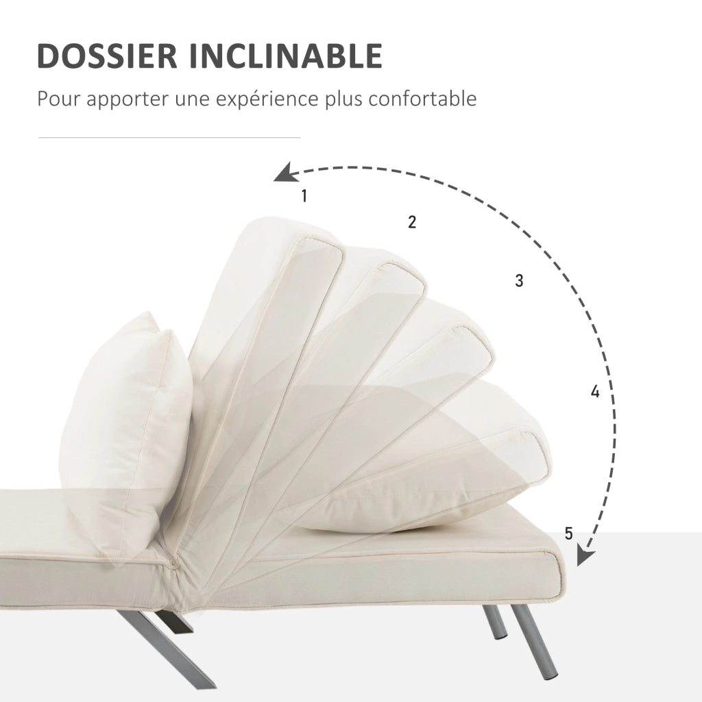 Poltrona letto convertibile 1 posto con cuscino e braccioli ¨C Xylo ¨C tessuto sfoderabile