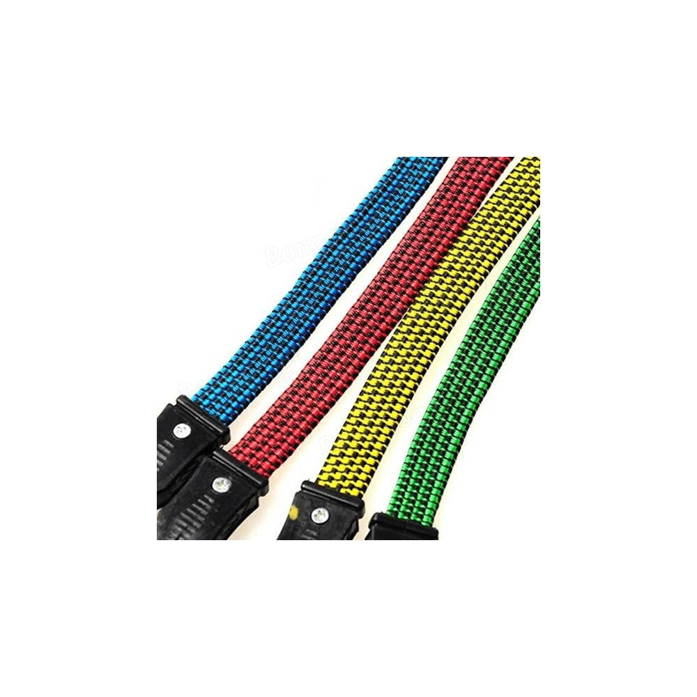 Trade Shop - Corda Elastica Con Ganci Per Bici, Moto, Auto 5 Pezzi Da 1,5 M X 2 Cm -