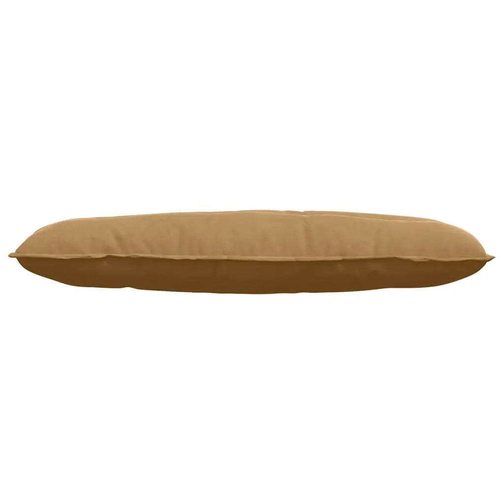 Cuscino per Schiena Marrone 120 x 50 cm Tessuto in Cords 42014812