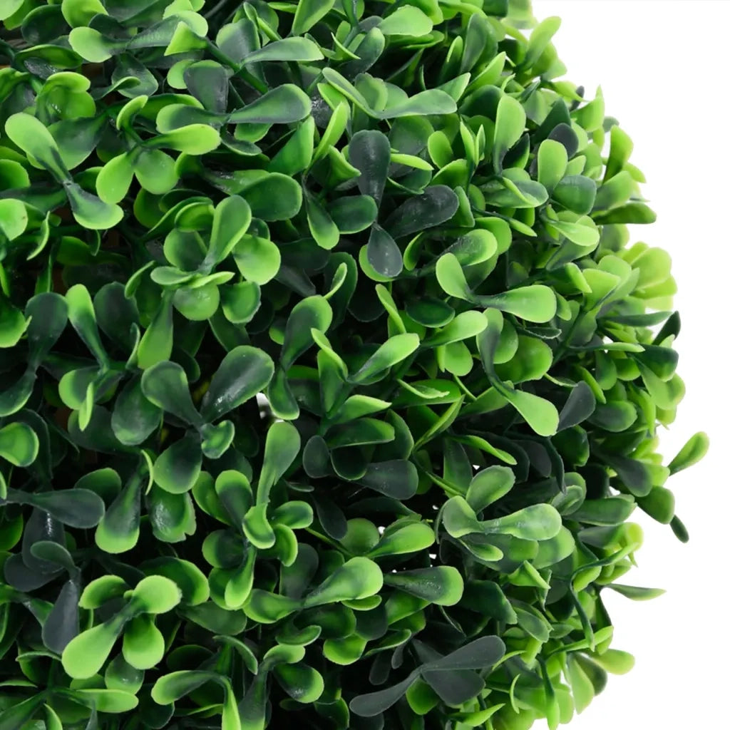 Piante di Bosso Artificiale 2 pz a Sfera con Vaso Verde 32 cm cod mxl 66349