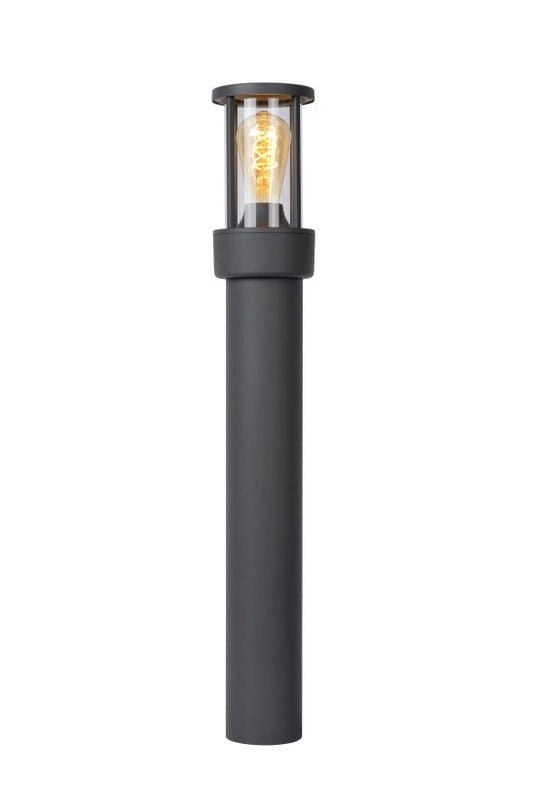 Lampada da esterno Lucide LORI 80cm E27 IP44 nera alluminio