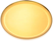 Scaletta rotonda in acciaio inossidabile, grande, per gioielli e cosmetici, piatto da servizio e presentazione, dorato, diametro 28 cm, lavastoviglie