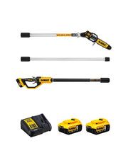 Potatore su asta di prolunga DeWALT DCMPS567P2 (2 x 5,0 Ah + DCB1104)