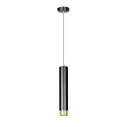 Lampada a sospensione Emibig Kibo nero/oro GU10 Ø8cm
