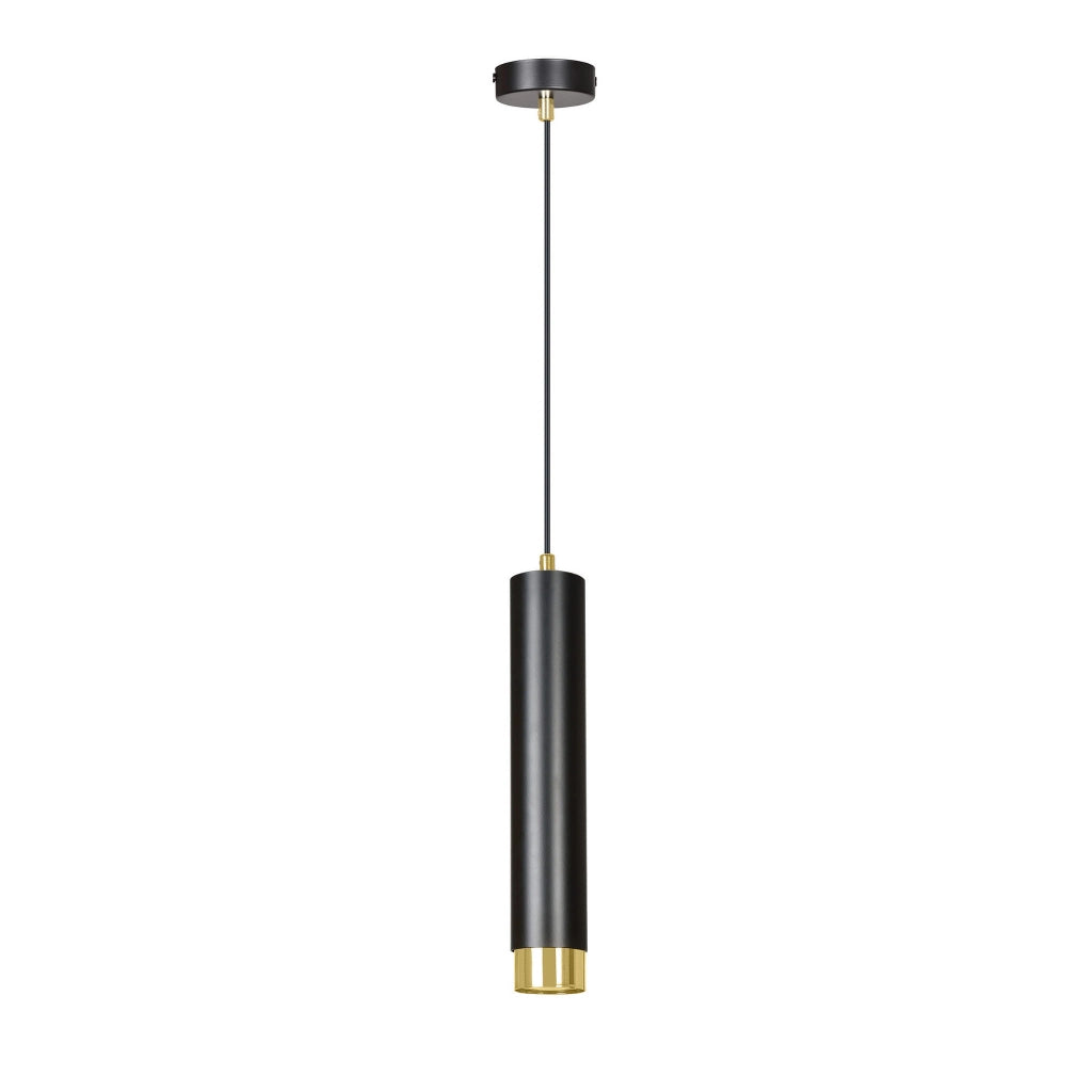 Lampada a sospensione Emibig Kibo nero/oro GU10 Ø8cm