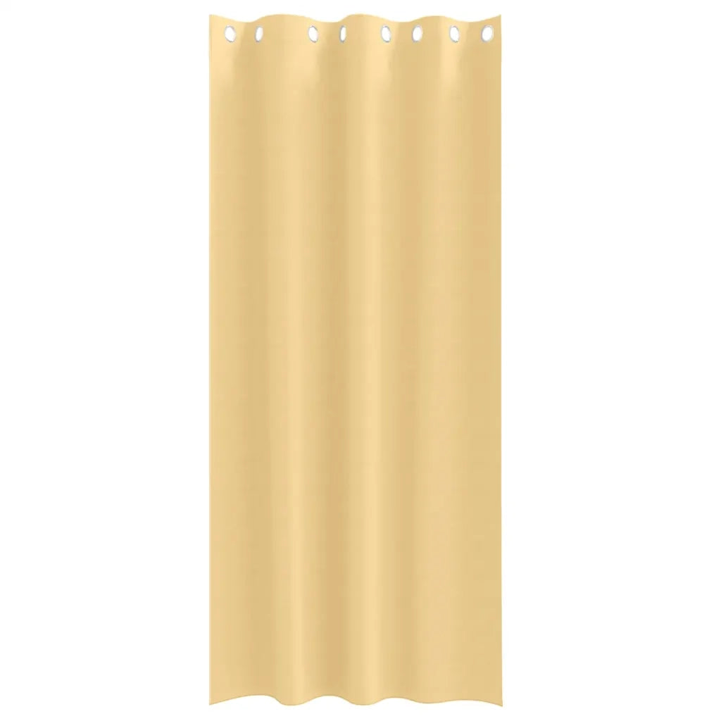 Tende Blackout con Anelli 2 pz Beige 260 x 140 cm Poliestere 4107317