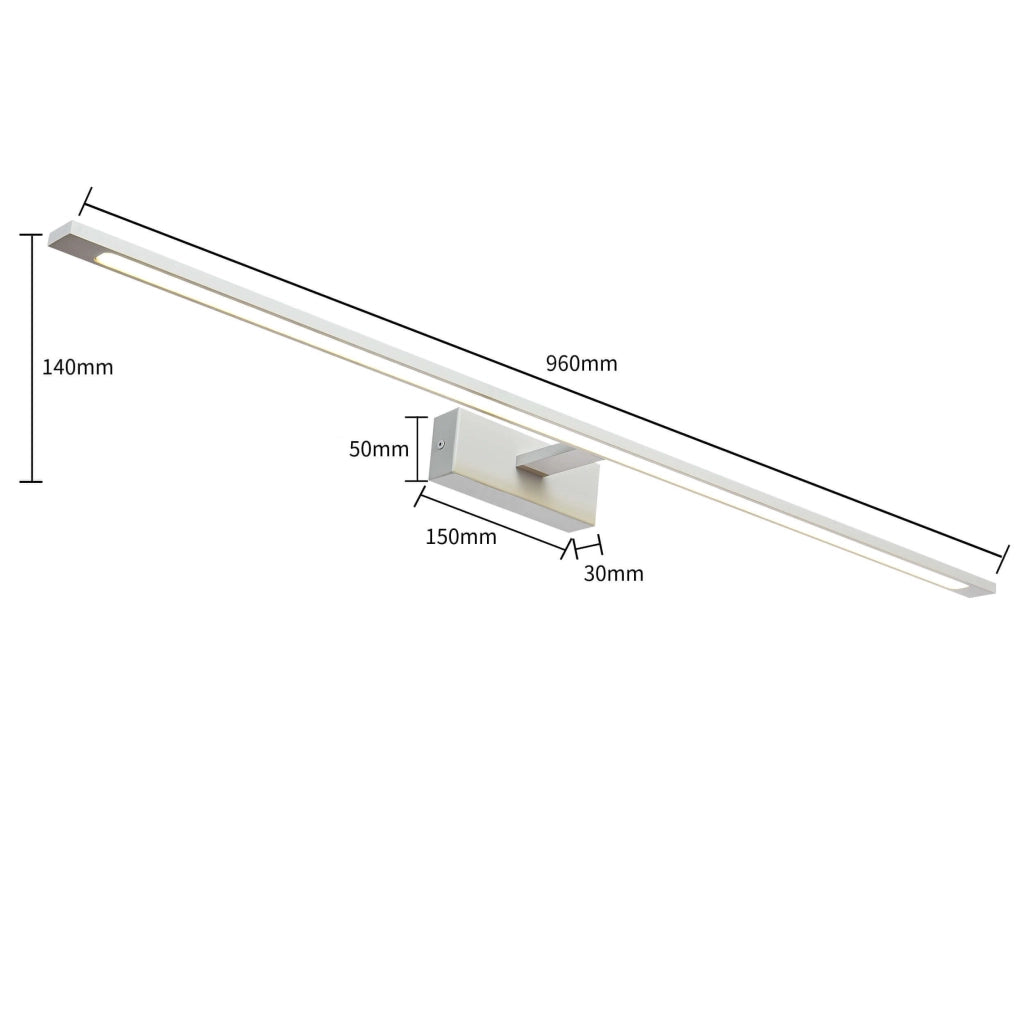 Applique Isla XXL cromo LED 32W 4000K IP44 Light Prestige