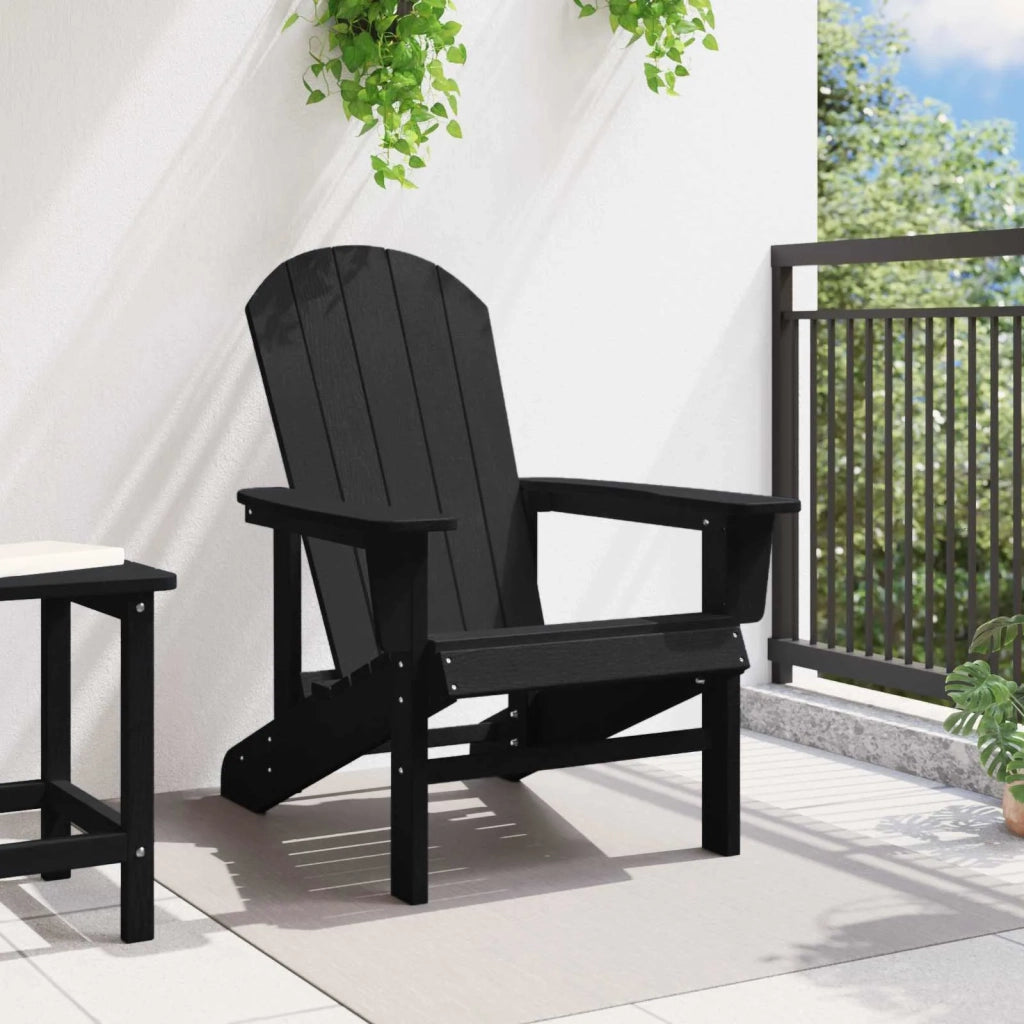 Sedia Adirondack Nero 82 x 74 x 92 cm HDPE 42006623