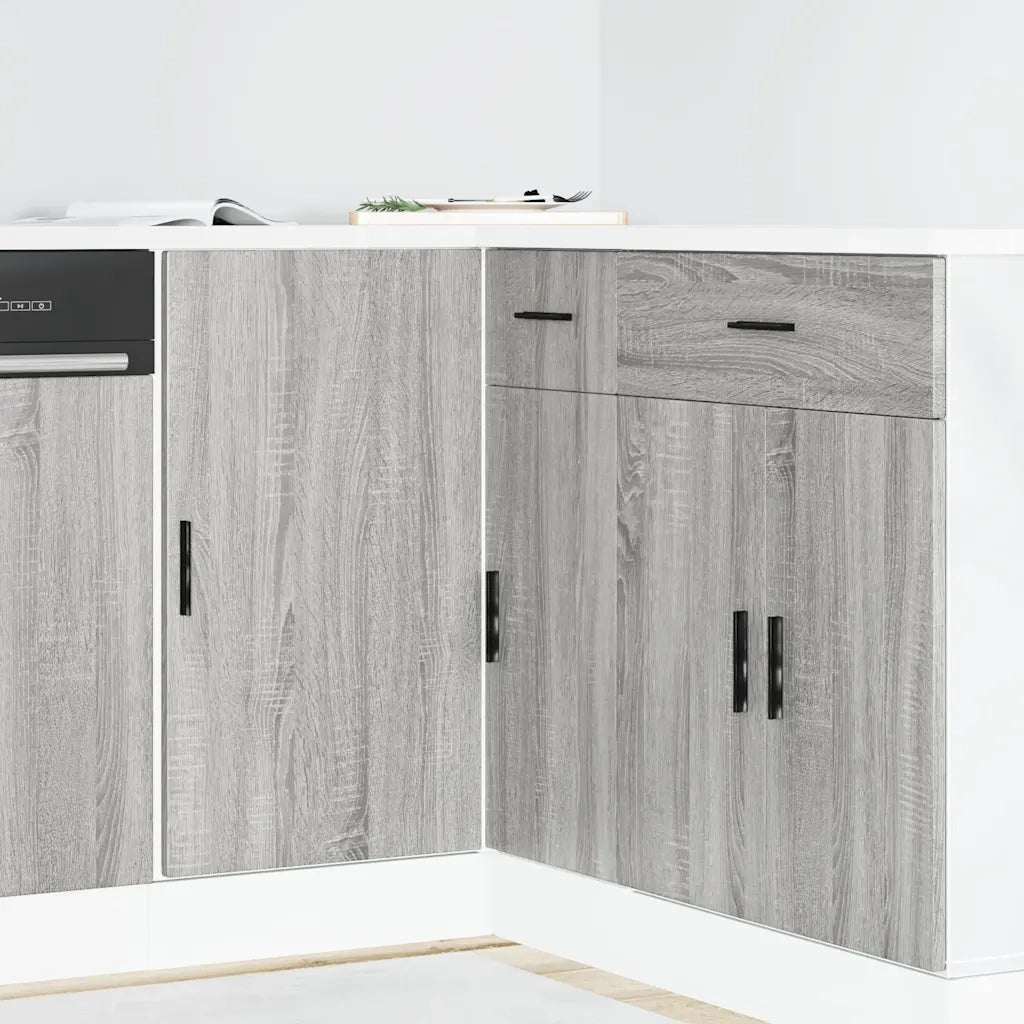 Mobile Base Lavello “Lyon” Grigio Sonoma in Legno Multistrato 854294
