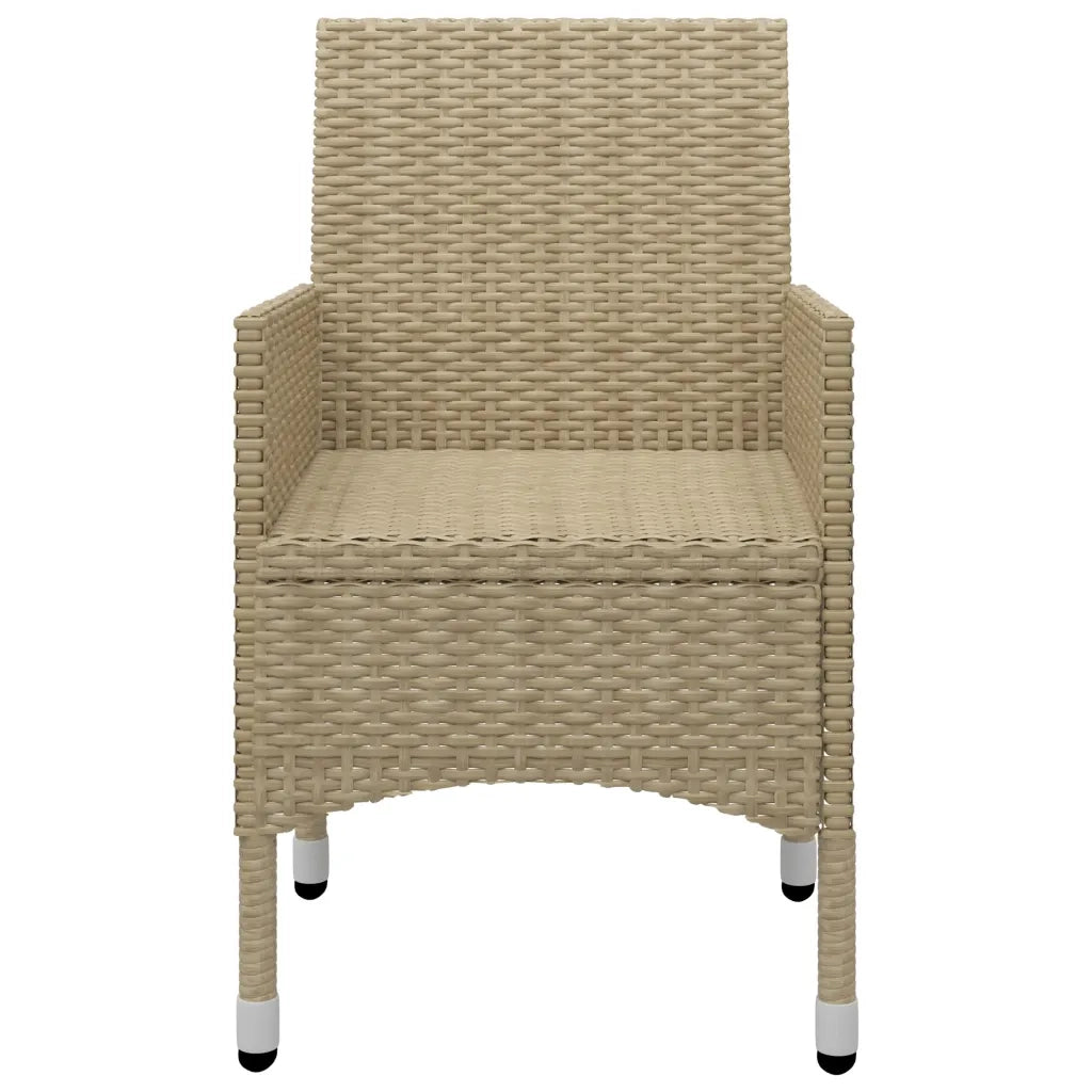 Set Mobili da Pranzo per Giardino 5 pz Beige 3068693