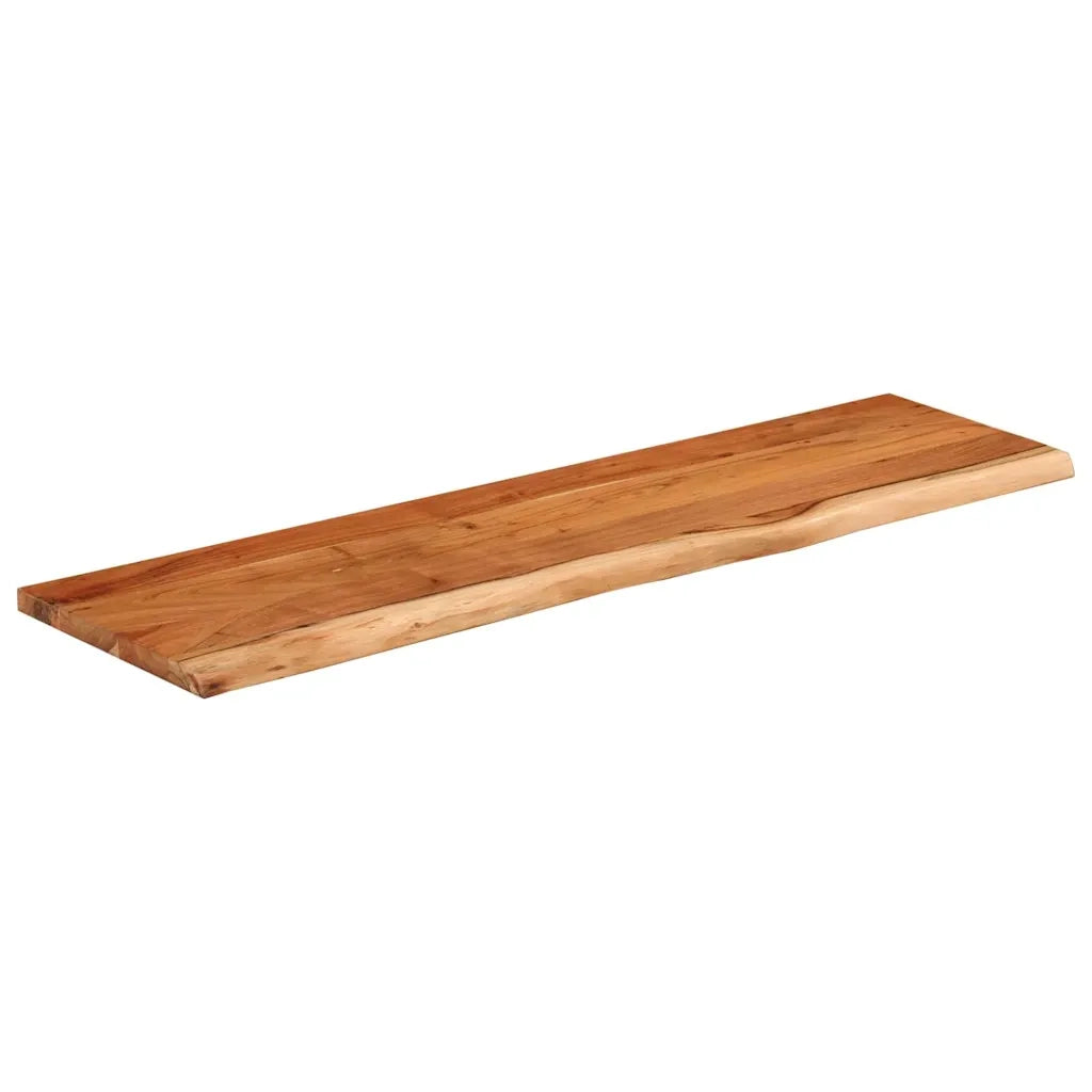 Piano Tavolo 120x40x2,5 cm Rettangolare Legno Acacia Bordi Vivi 370254
