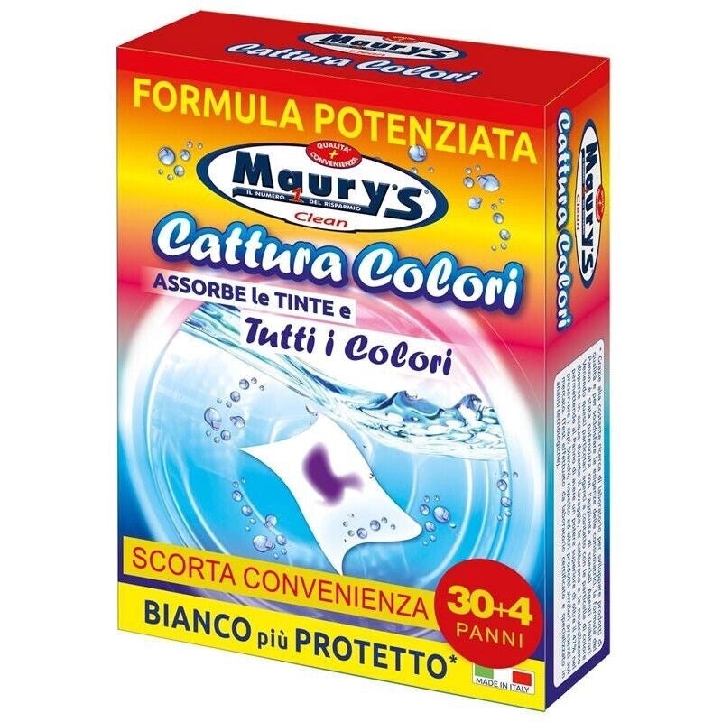 MAURY'S CATTURA COLORE PER LAVATRICE 30+4PZ