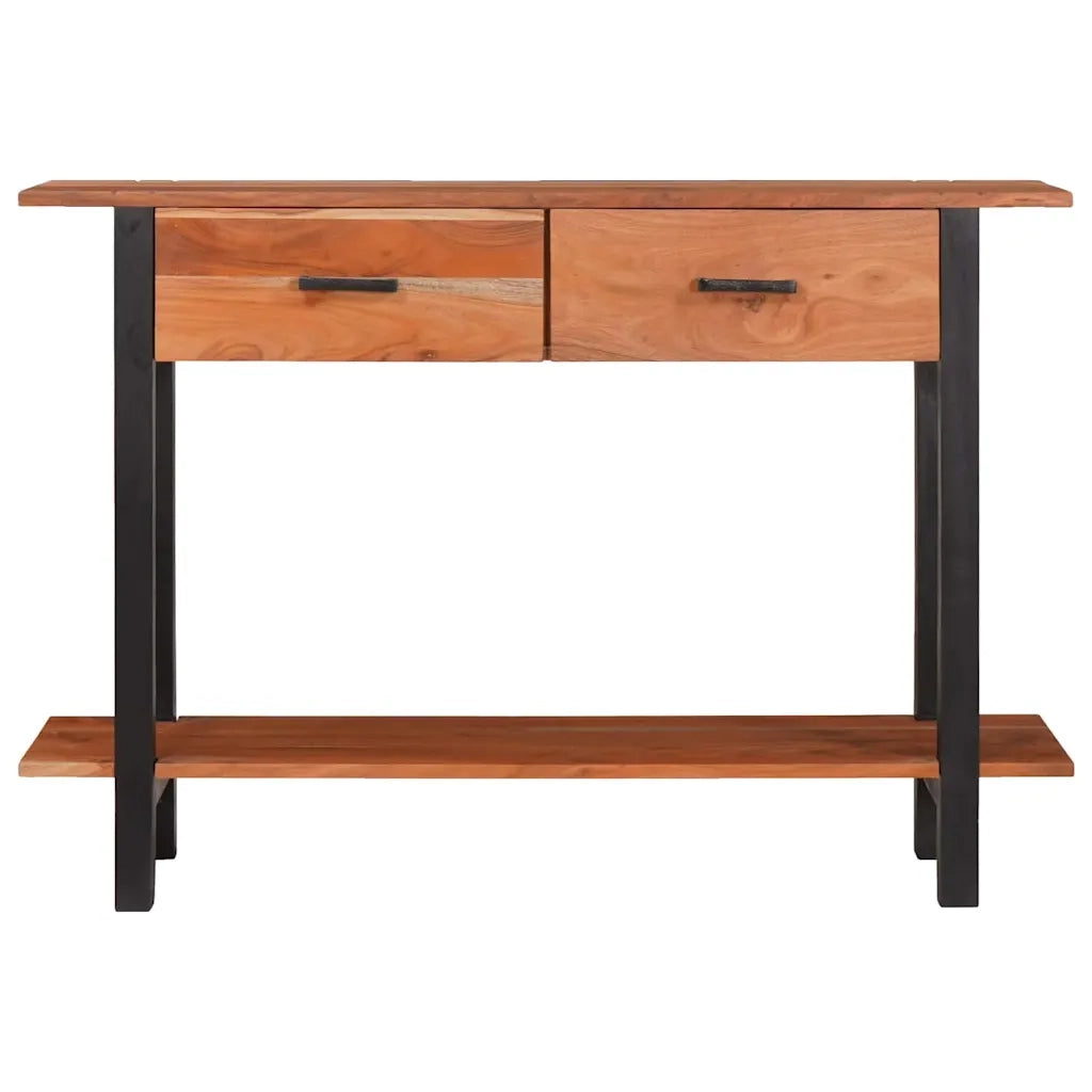 Tavolo consolle con cassetto Marrone e Nero 110 x 30 x 75 cm 4104004