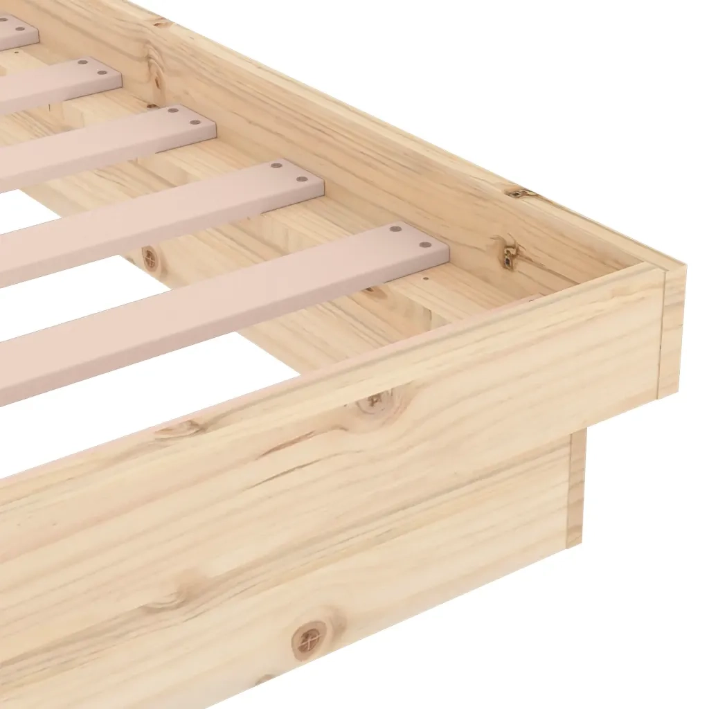 Letto matrimoniale | Letto per adulti | Giroletto in Legno Massello 180x200 cm Super King