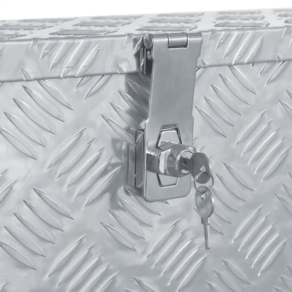 Cassetta in Alluminio 76,5x26,5x33 cm Argento 142938