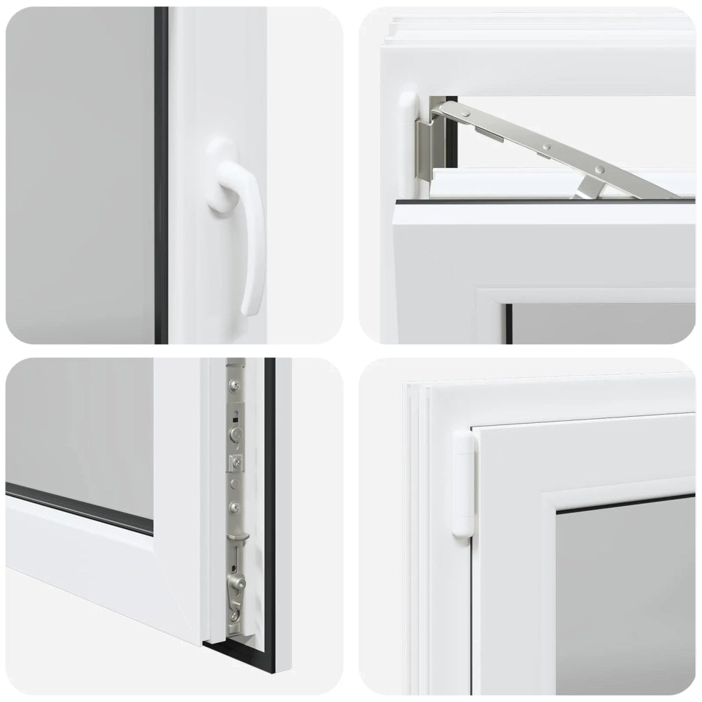 Finestra per Soffitta RISOR 80 x 60 cm PVC e Vetro Bianco CFW6247050