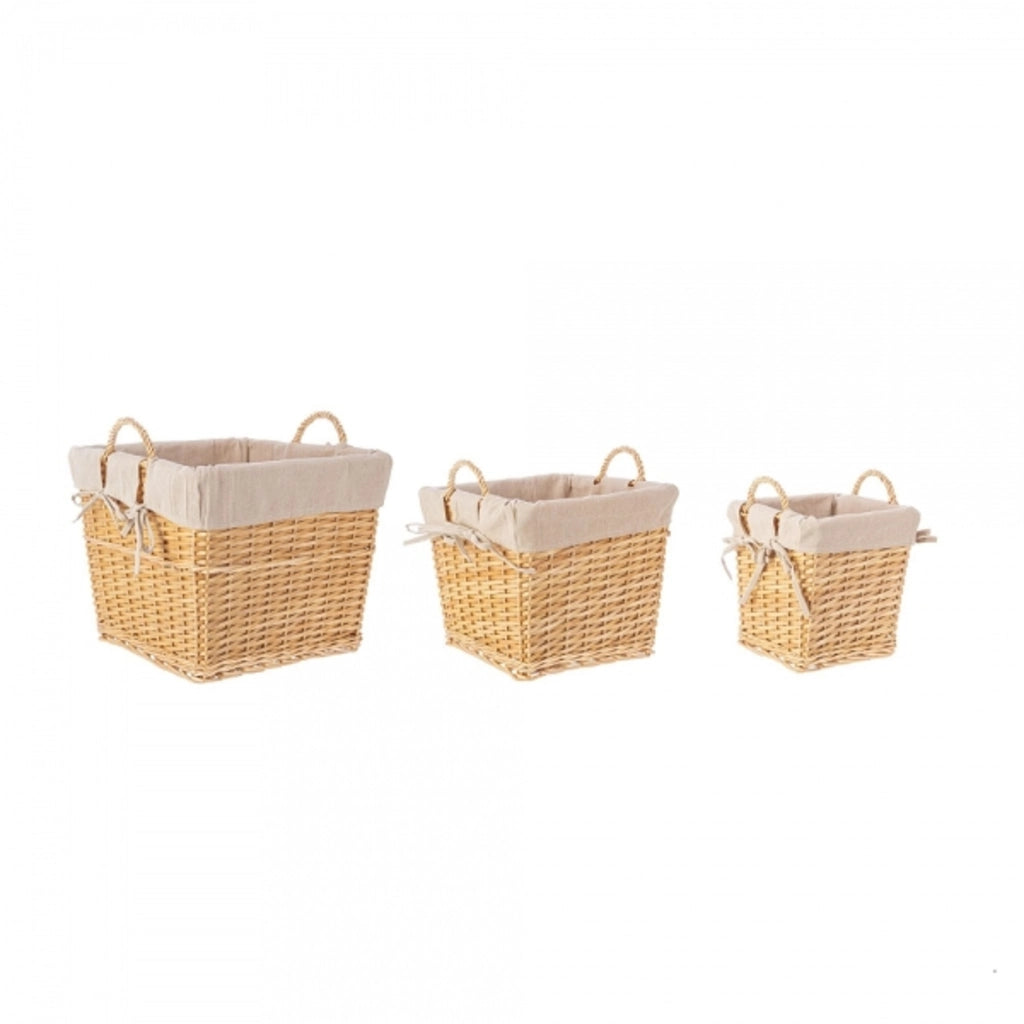 Cesta alesha quad.beige mis s