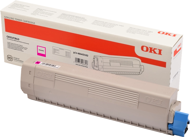 ORIGINAL OKI toner magenta 46443102 C833/C843 ~10000 Seiten