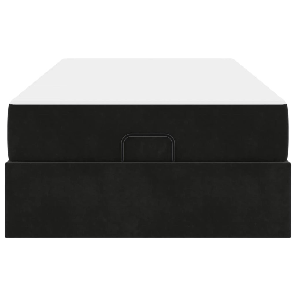 Struttura letto con materasso 2 pcs-Giroletto Nero Velluto 603025