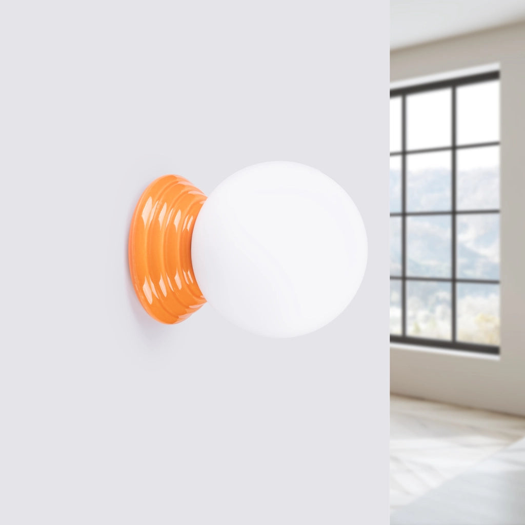 Lampada a parete ZORI arancione IP44