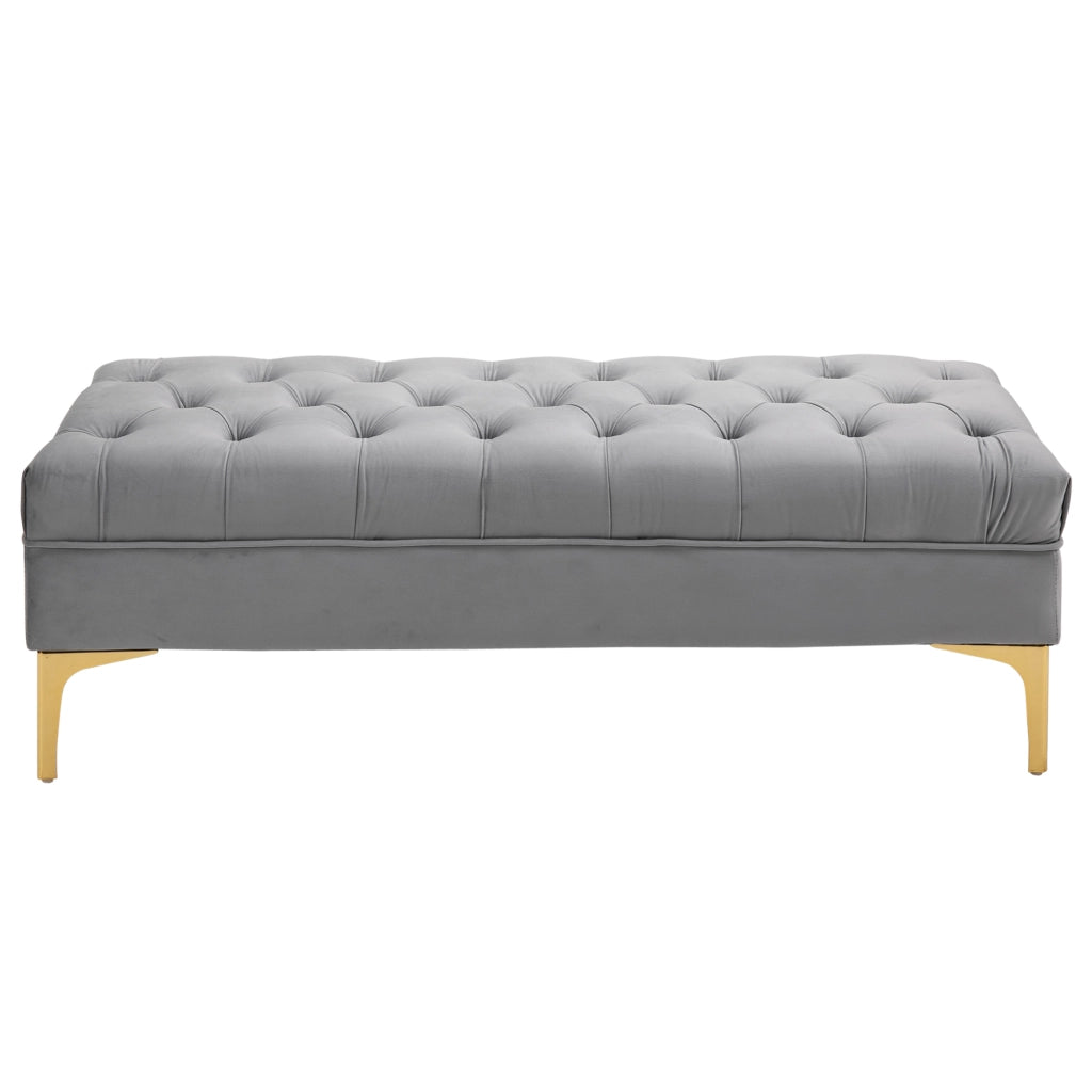 Letto contenitore imbottito in velluto ¨C Minimal ¨C grigio chiaro