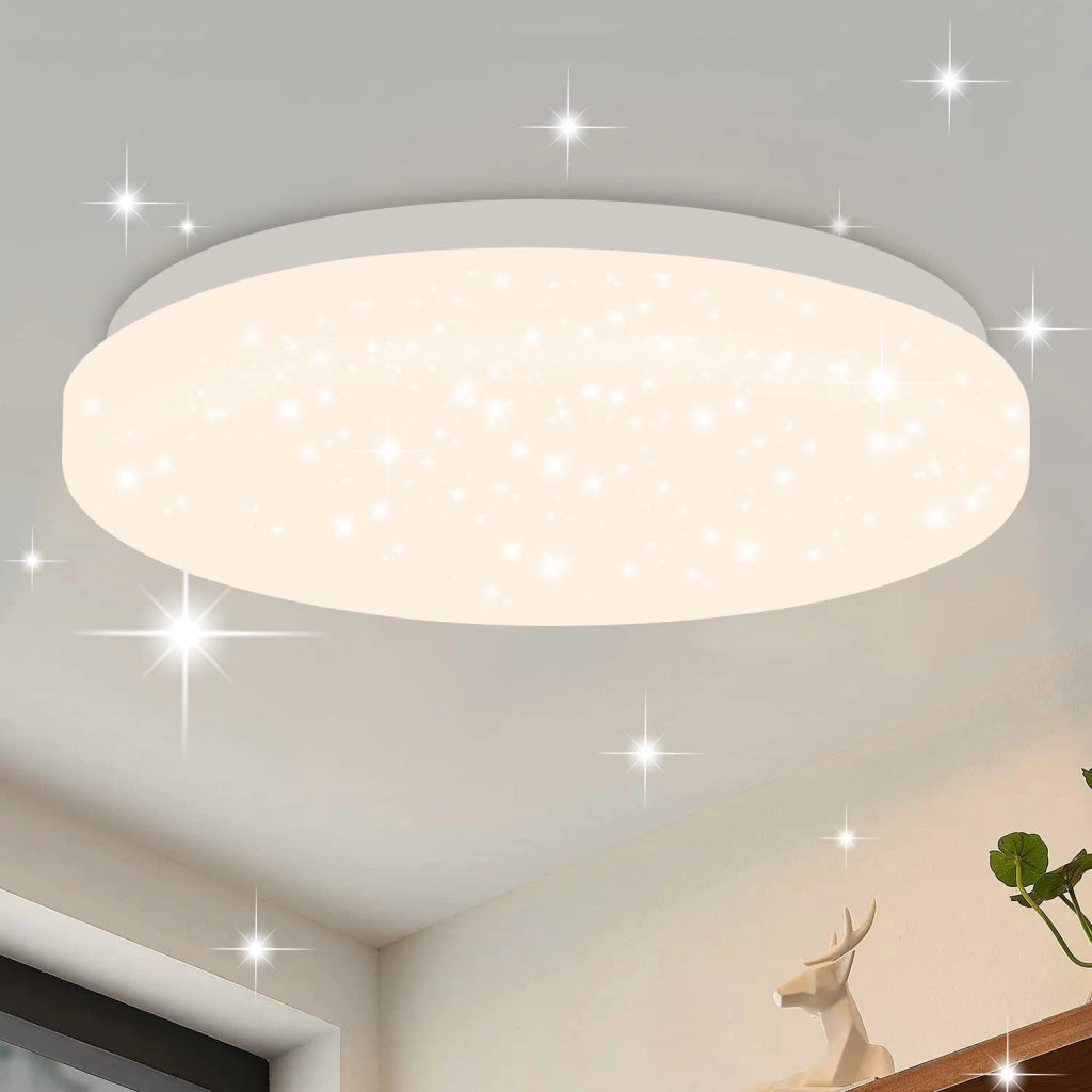 ZMH Lampada da soffitto compatta 15W lampeggiante per veranda camera letto cucina ufficio
