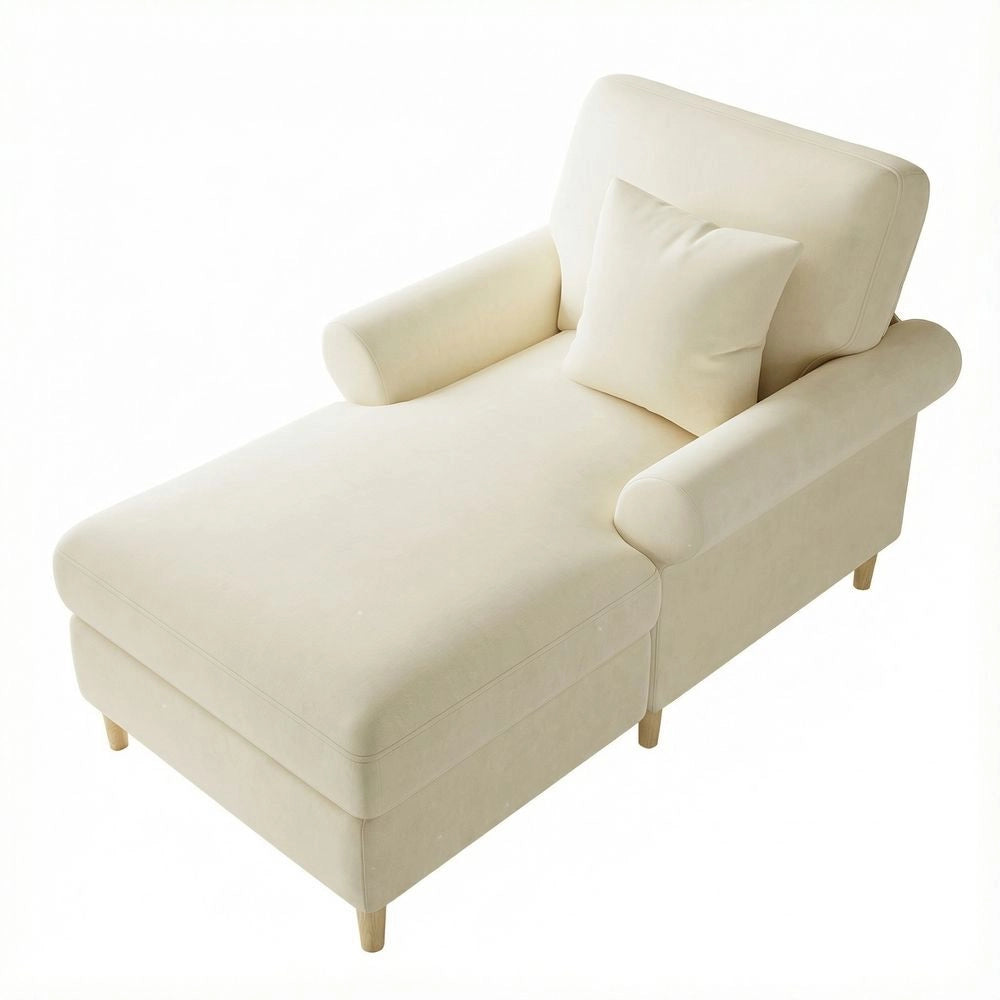 Poltrona relax - Xylo - XXL pieghevole velluto beige