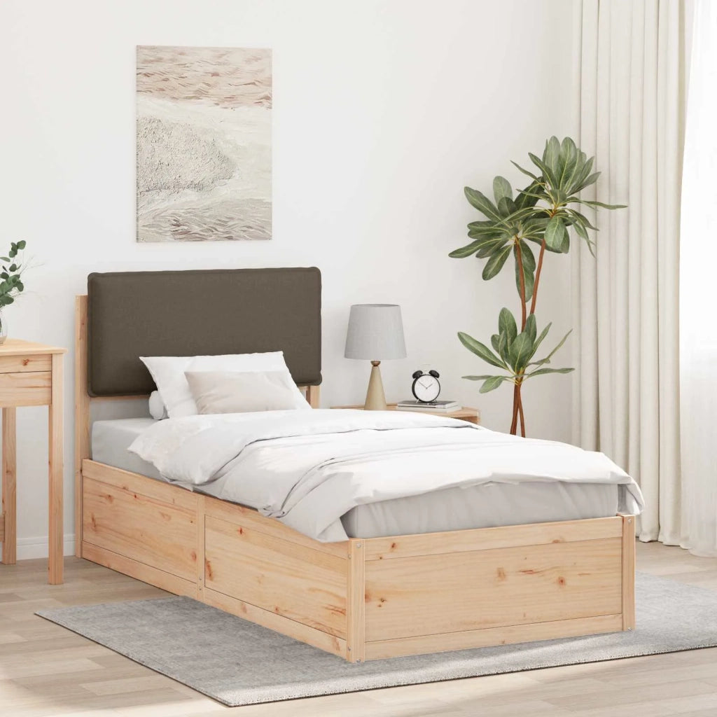 Letto con Testiera Rivestita-Struttura Letto con Testiera Talpa 75 x 190 cm Pino massello 432452