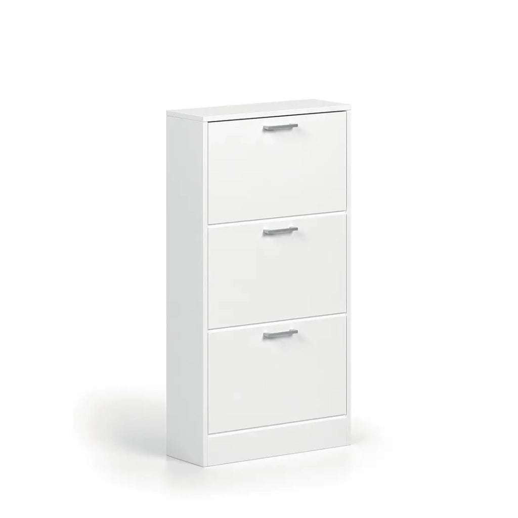 Mobile per scarpe verticale ERA – 3 cassetti – Bianco lucido