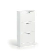 Mobile per scarpe verticale ERA – 3 cassetti – Bianco lucido
